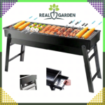Churrasqueira a carvão dobrável e portátil para turistas, ideal para jardim, camping e uso geral - Image 3