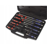 Jogo de chaves de fenda com 12 peças em caixa. - Image 2