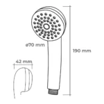 Chuveiro de Mão Anti Calcario Cromado - Image 2