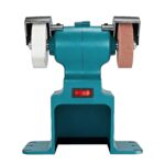 Esmeril de bancada duplo sem fio para afiar, com 2 pedras e 2 baterias. - Image 14