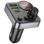 Transmissor FM Sem Fio Hoco E86 Alegria com USB duplo+Tipo-C PD30W+QC3,0 USB Preto