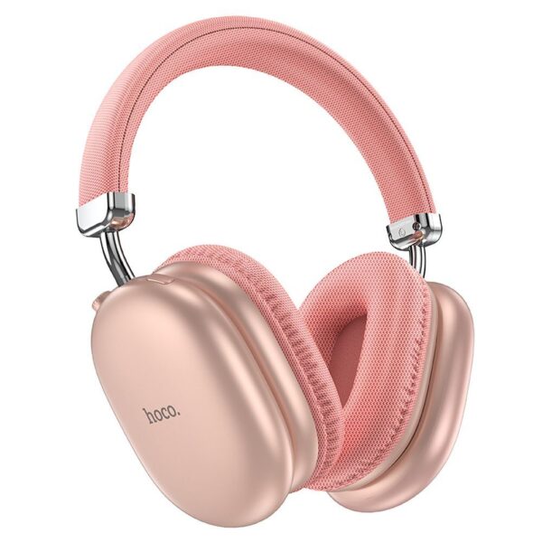 Fones de ouvido supra-auriculares sem fio Hoco W35 Max - Rosa