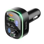 Transmissor Bluetooth para carro Hoco 2 x USB A + USB C QC3.0 PD 20W E62 preto - Image 4