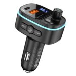 Transmissor Bluetooth para carro Hoco 2 x USB A + USB C QC3.0 PD 20W E62 preto - Image 5