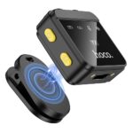 Estojo com 2 Microfones de Lapela Sem Fio Hoco Lightning/USB C L17 Preto - Image 7