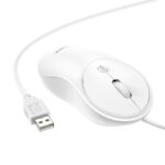Rato com Fio Hoco GM13 - Branco