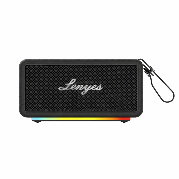Lenyes S875 Elegance Preto | Coluna Bluetooth V5.3 40W IPX6 com Carregamento de Emergência e Aplicativo