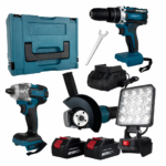 kit Profissional a Bateria + Foco 21V BOX– Maxtron