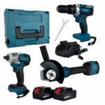 🔧 KIT PROFISSIONAL 3 MÁQUINAS A BATERIA 21V  BOX– TUDOAVENDA 🔧