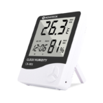 Relógio Digital NOVOTECK CK-005 com Indicador de Temperatura e Umidade – Alarme e Monitoramento Ambiental
