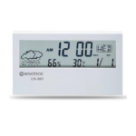 Relógio Digital LED Multifuncional NOVOTECK CK-001 Alarme e Funções de Temperatura e Umidade Branco