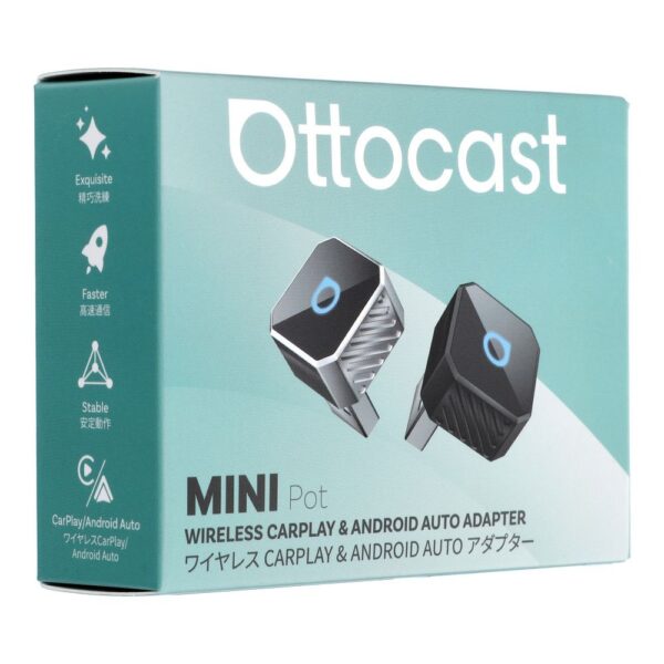 O adaptador veicular sem fio OTTOCAST Mini Cube 3.0