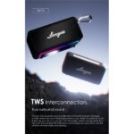 Lenyes S875 Elegance BEGE | Coluna Bluetooth V5.3 40W IPX6 com Carregamento de Emergência e Aplicativo - Image 3