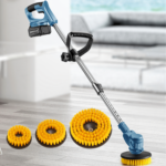 Escova de limpeza elétrica, sem fio, rotativa, recarregável, com 2 baterias. - Image 2