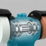 Esmeril de bancada duplo sem fio para afiar, com 2 pedras e 2 baterias. - Image 6