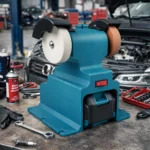 Esmeril de bancada duplo sem fio para afiar, com 2 pedras e 2 baterias. - Image 12