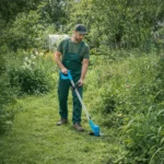 Roçadeira elétrica sem fio, Aparador de Relva + 2 baterias - Image 7