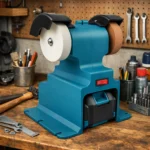 Esmeril de bancada duplo sem fio para afiar, com 2 pedras e 2 baterias. - Image 11