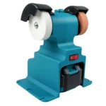 Esmeril de bancada duplo sem fio para afiar, com 2 pedras e 2 baterias. - Image 3