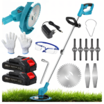 Roçadeira elétrica sem fio, Aparador de Relva + 2 baterias