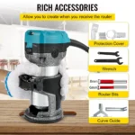 Tupia / Roteadora Elétrica 710W – Alta Precisão para Marcenaria VEVOR - Image 4