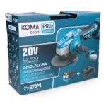 Rebarbadora Angular 20V Ø115 mm 28,9 X 23,9 cm 1 Bateria 4.0Ah e Carregador - Image 4