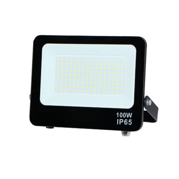 Projetor LED Slim 100W 6400K Preto - Florida