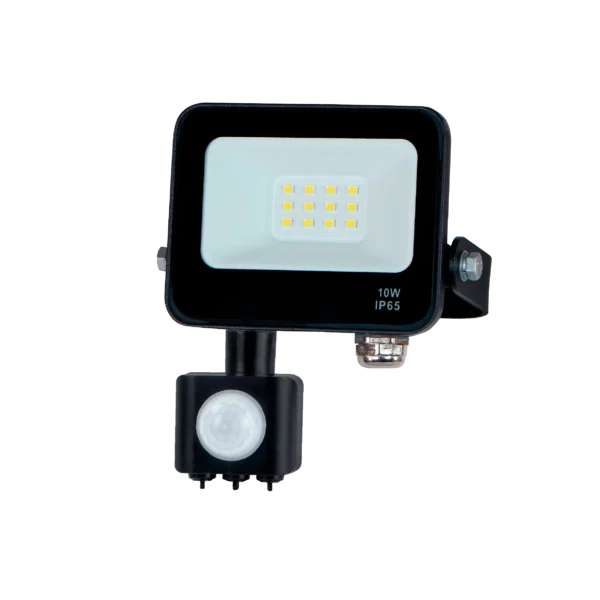 Projetor LED Slim 10W 6400K C/ Sensor de Mvimento Preto - Florida