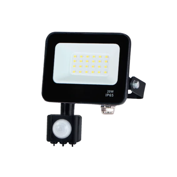 Projetor LED Slim 20W 6400K C/ Sensor de Mvimento Preto - Florida