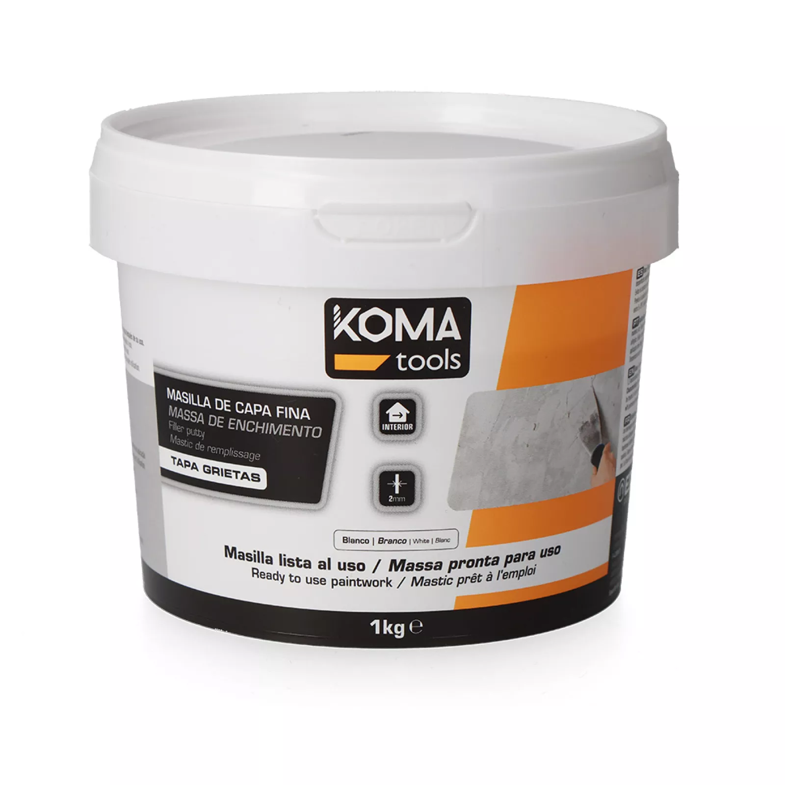 24998_0_d5ea3be59bc5ff2579458e3fd99a7ba9 Massa de Enchimento Camada Fina Pronta a Usar 1Kg - Image 1