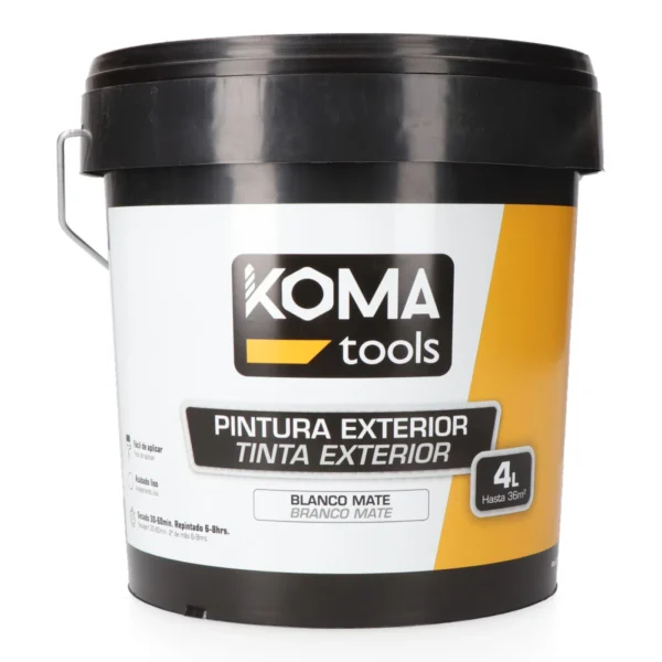 Tinta Plástico Acrilica Estireno Interior/Exterior Branco Fosco 4 L