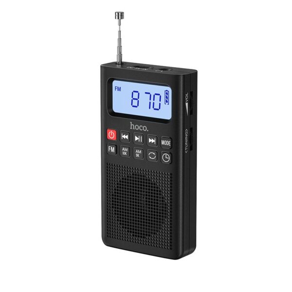 Rádio Portátil Hoco HI51 Preto