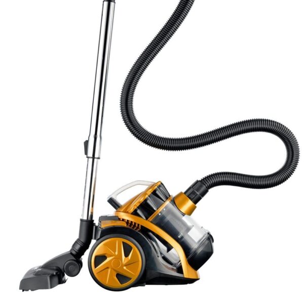 Aspirador Kuken Sem Saco 800W – Dourado -  Potente, Económico e Fácil de Usar