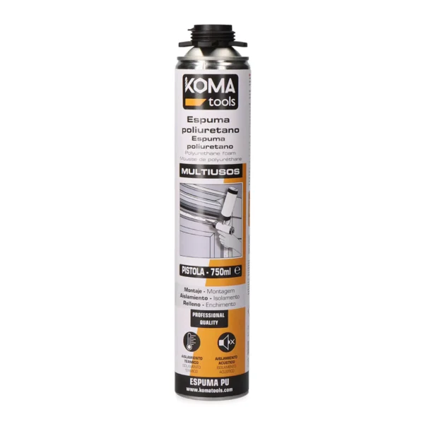 Espuma de Poliuretano 750ml – Aplicação com Pistola