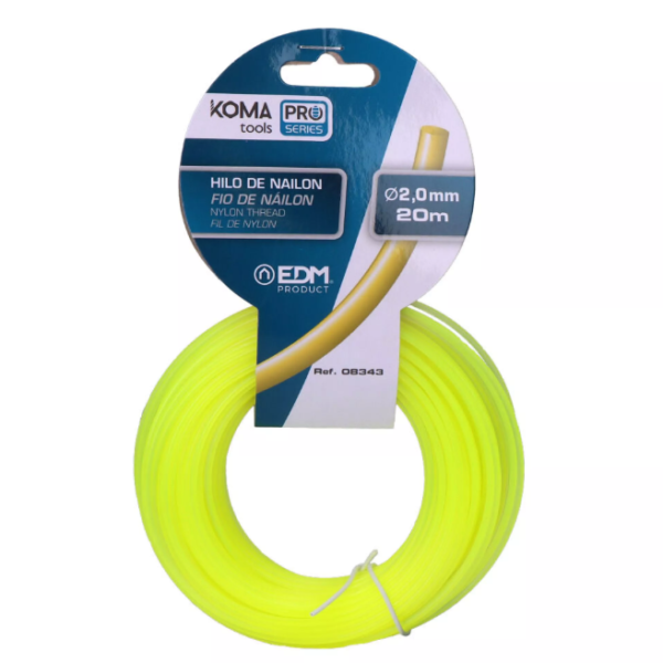 Fio para Roçadora Ø2 mm – 20 Metros - KOMA TOOLS