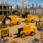 Mini Frota de Construção – Diversão Garantida! 6 Peças - Image 3