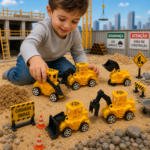 Mini Frota de Construção – Diversão Garantida! 6 Peças