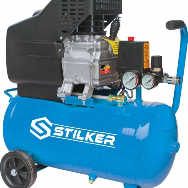Compressor coaxial de 24 litros, 8 bar, 2 HP, monofásico de 230 V - Stilker