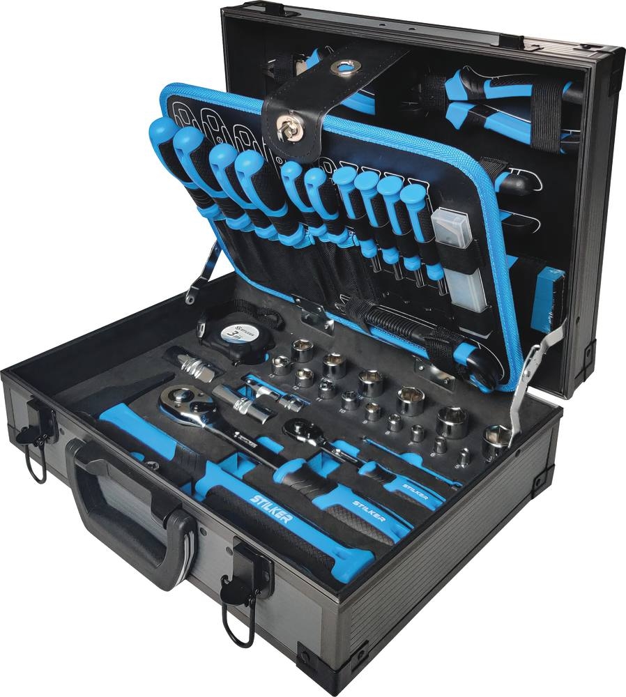 b5e89cacb09f8ca8f063923cc3b1 Kit de reparação com 112 peças para ferramentas de 1/4" a 1/2" - Stilker - Image 1
