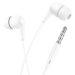 Fones com Fio Hoco M97 brancos com conector de 3,5 mm