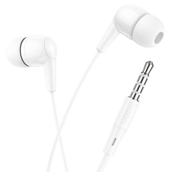 Fones com Fio Hoco M97 brancos com conector de 3,5 mm