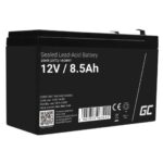 Green Cell AGM047 - Bateria de Chumbo (Pb) 12V 7.0Ah Bateria Green Cell AGM VRLA 12V 8.5Ah sem manutenção para sistema de alarme, caixa registradora, brinquedos cycle (Cópia)