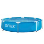 Piscina redonda removível INTEX Estrutura metálica 2,4 metros