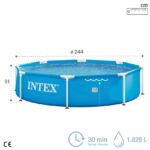 Piscina redonda removível INTEX Estrutura metálica 2,4 metros - Image 5