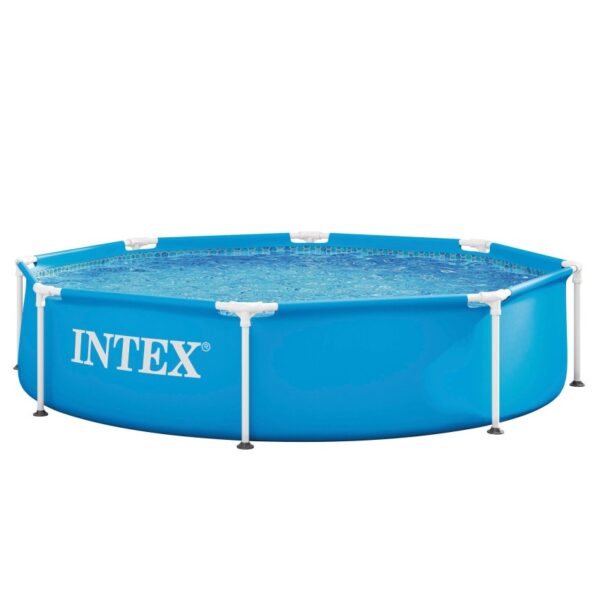 Piscina redonda removível INTEX Estrutura metálica 2,4 metros